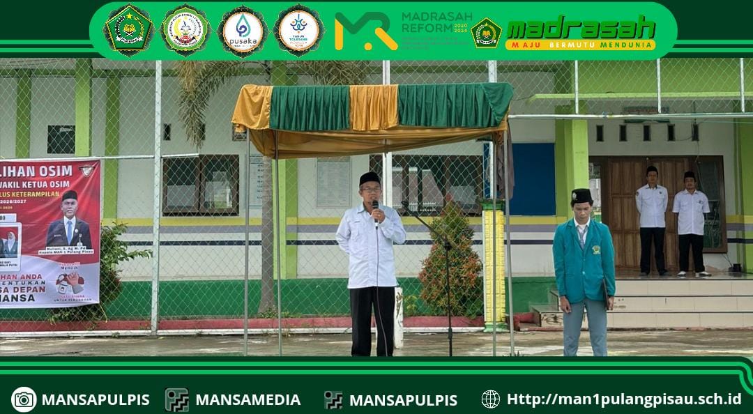 MAN 1 Pulang Pisau Plus Keterampilan Kembali Melaksanakan Upacara Bendera Rutin