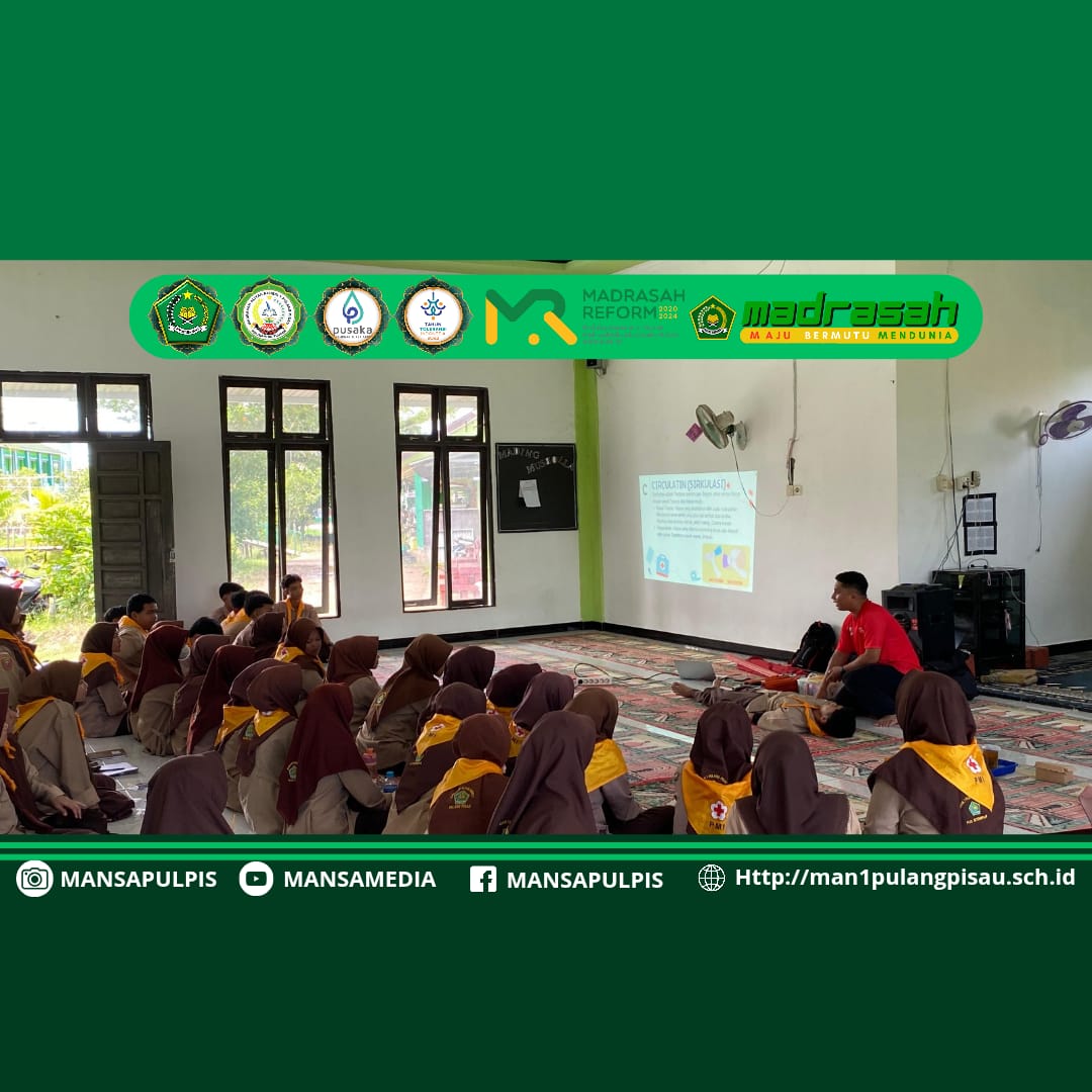 KUNJUNGAN DAN PELATIHAN PMR MAN 1 PULANG PISAU