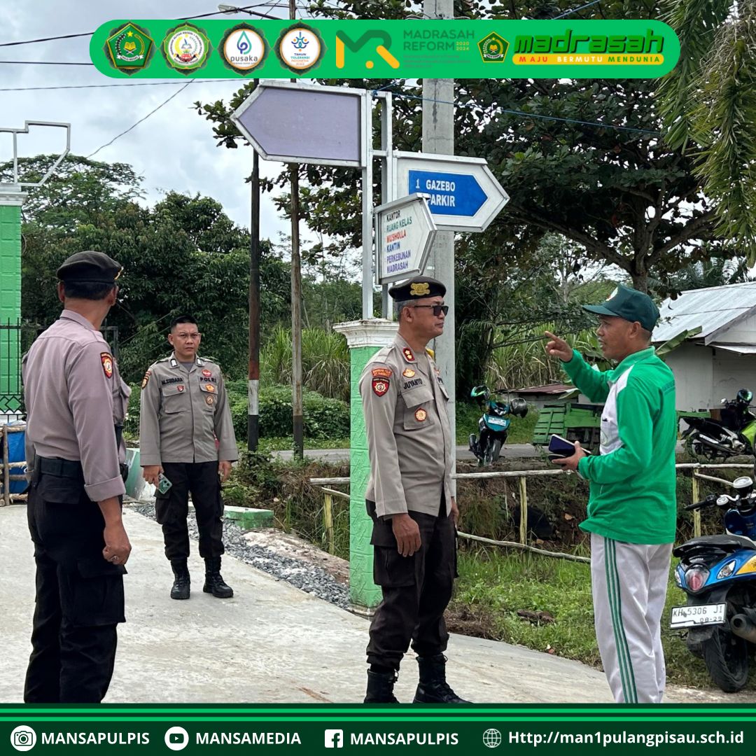 KAPOLSEK, KAPOLDA, DAN PUKESMAS KUNJUNGI MAN 1 PULANG PISAU UNTUK TINJAU LOKASI MANSACUP 4.0