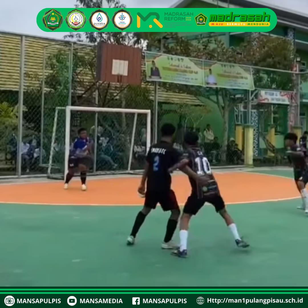 PERTANDINGAN ANTAR MAN 1 PULANGPertandingan Antar MAN 1 Pulang Pisau B Hadapi SMAN Pandih Batu   Pulang Pisau, Humas Mansa Media, 17 Februari 2025  Pulang Pisau - Ajang futsal antar sekolah kembali memanas dengan pertemuan antara MAN 1 Pulang Pisau B dan 