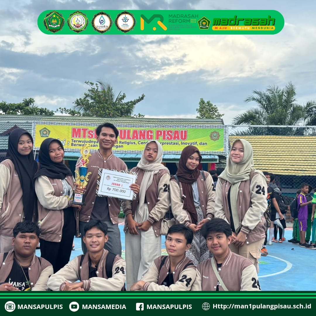 SELAMAT DAN SUKSES!!! KELOMPOK SENI TARI MAN 1 PULANG PISAU MERAIH JUARA PERTAMA