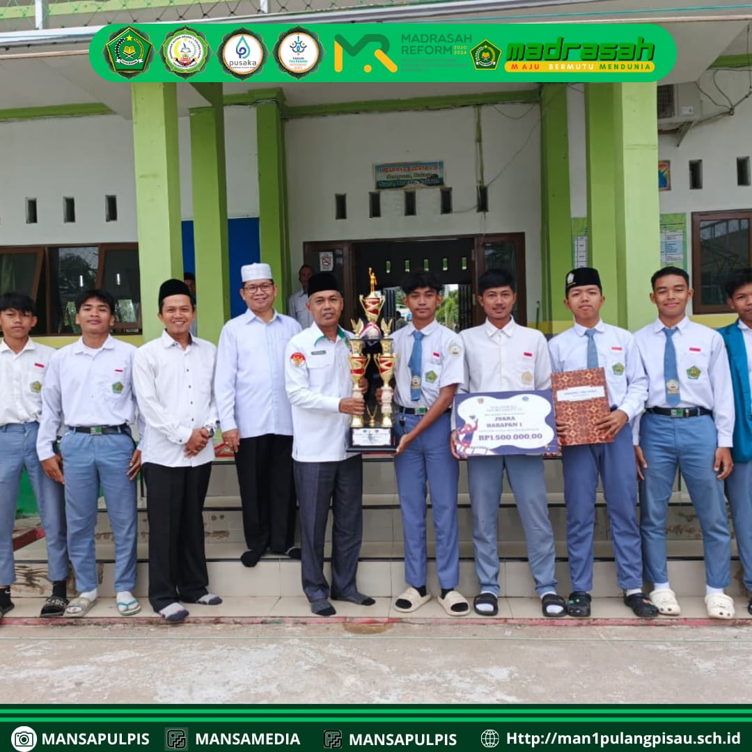 SISWA  MAN 1 PULANG PISAU RAIH JUARA HARAPAN 1 LOMBA VOLY