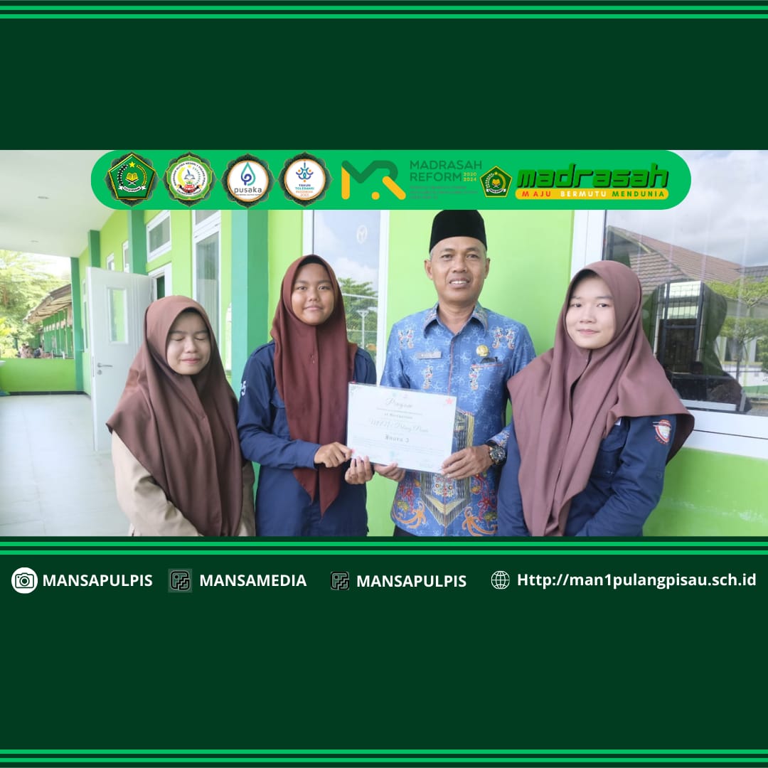 SISWA MAN 1 PULANG PISAU RAIH JUARA 3 LOMBA INFOGRAFIS TINGKAT NASIONAL