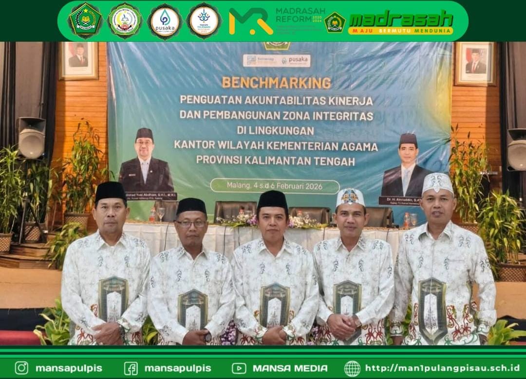 KEPALA MAN 1 PULANG PISAU IKUTI KEGIATAN BENCHMARKING PENGUATAN AKUNTABILITAS KINERJA DAN PEMBANGUNAN ZONA INTEGRITAS